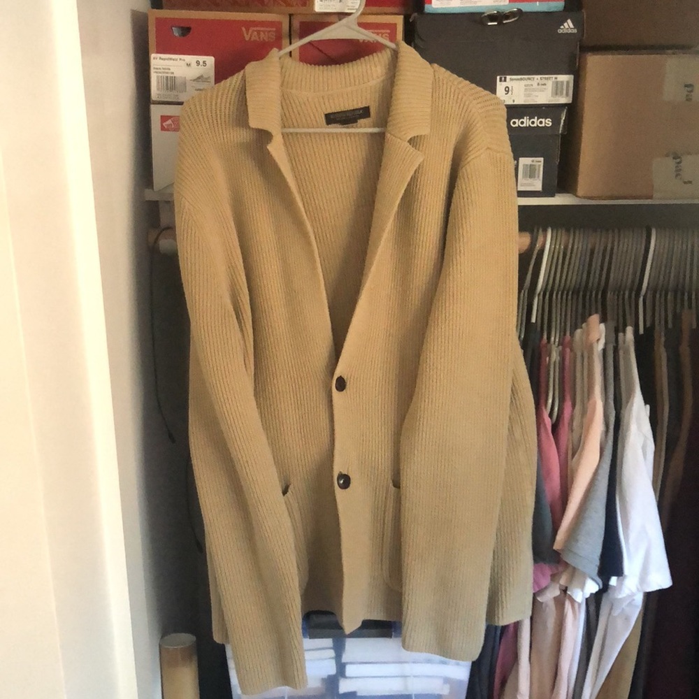 Banana Republic Organic Cotton Oversized Sweater Blazer Men’s Medium